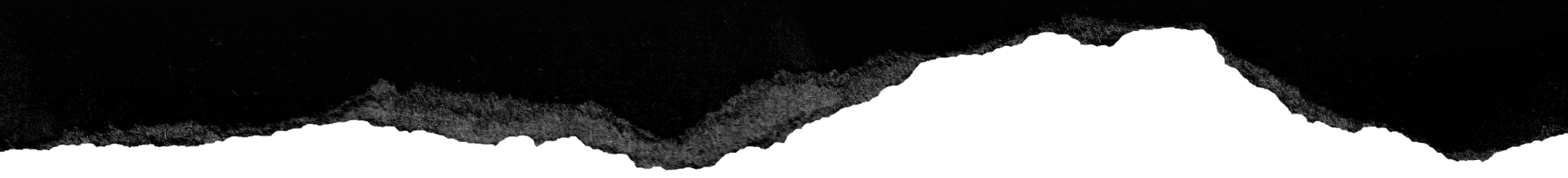 Torn paper edge with black top and white bottom background.